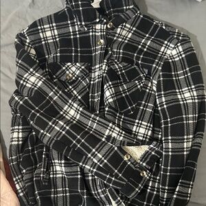 Black and White Plaid Jacket